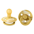 Colour Pacifier 2 Pack - Tie Dye | Mustard/Ivory