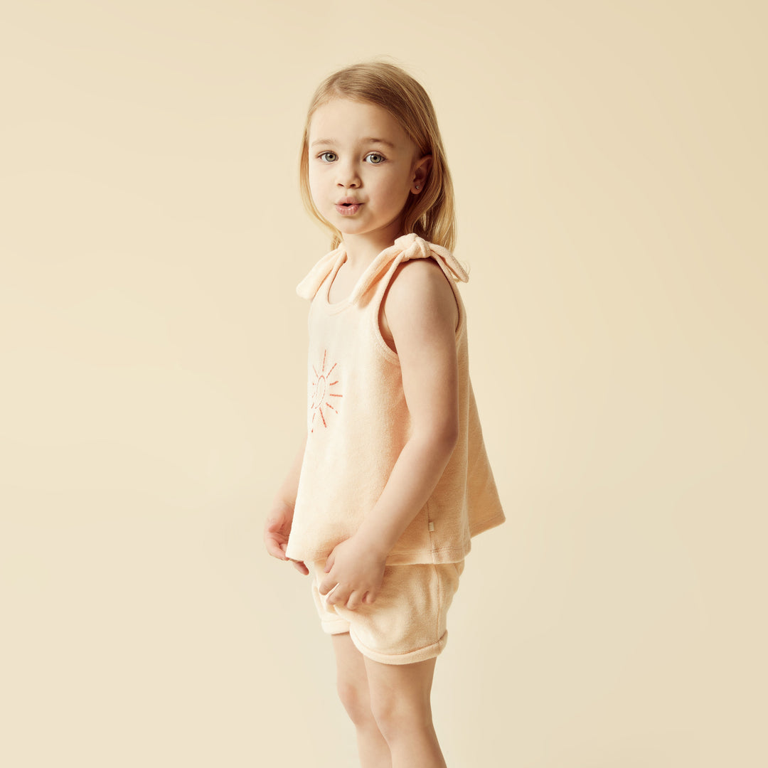 Wilson and Frenchy Sunshine Organic Terry Tie Singlet