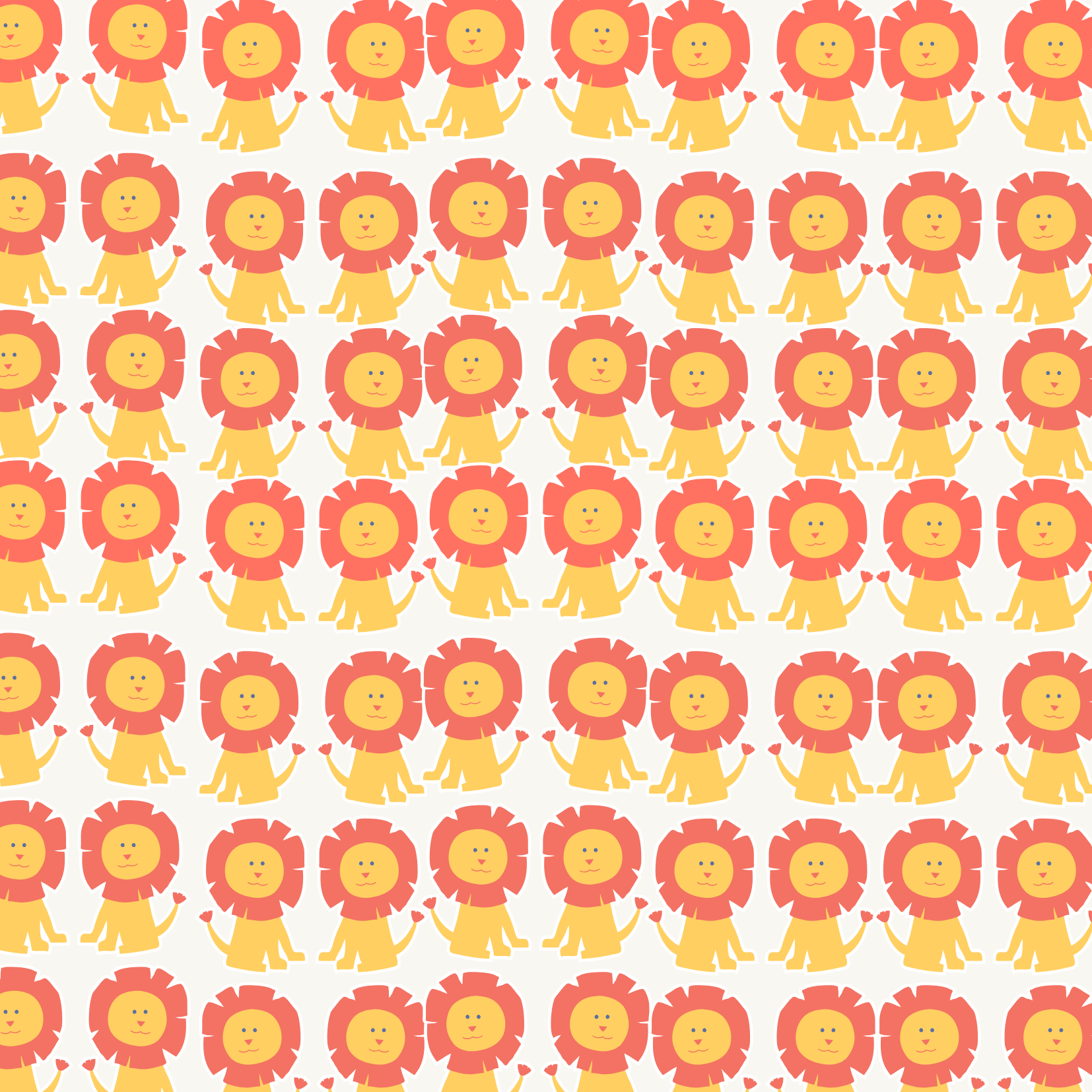 Greeting Card - Lions