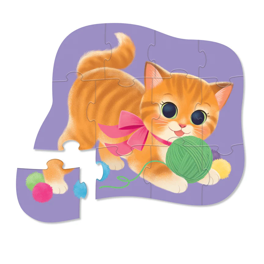 Mini Puzzle 12 Piece - Cute Kitten