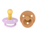 Colour Pacifier 2 Pack - Violet Sky/Pumpkin
