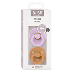 Colour Pacifier 2 Pack - Violet Sky/Pumpkin