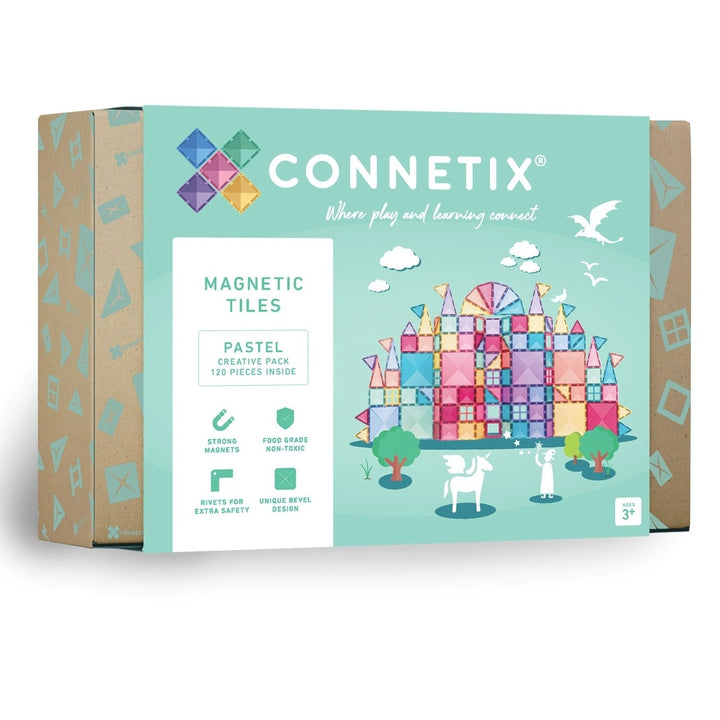 Connetix Tiles - 120 Piece Creative Set | Pastel