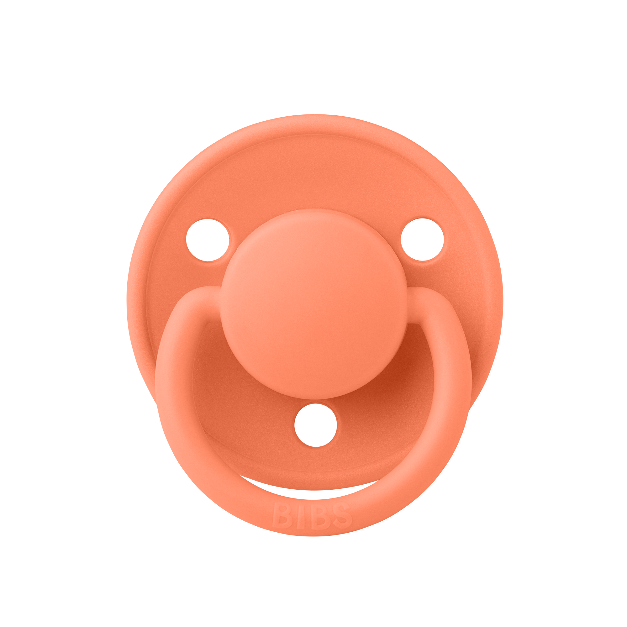 De Lux Silicone Pacifier 2 Pack - Papaya/Violet Sky