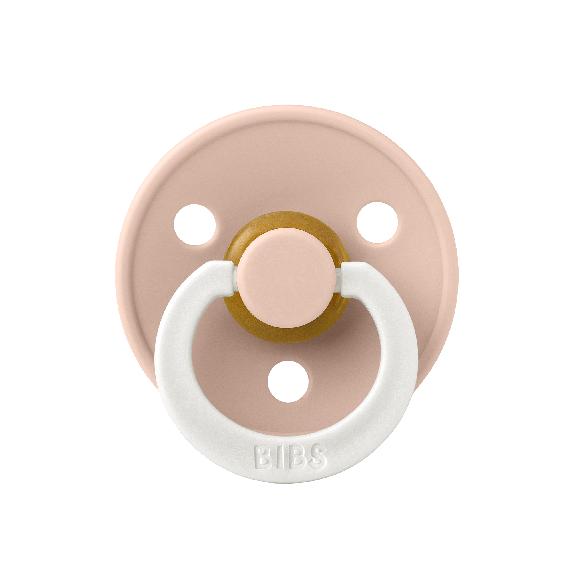 Colour GLOW Symmetrical Pacifier 2 Pack - Blush/Vanilla