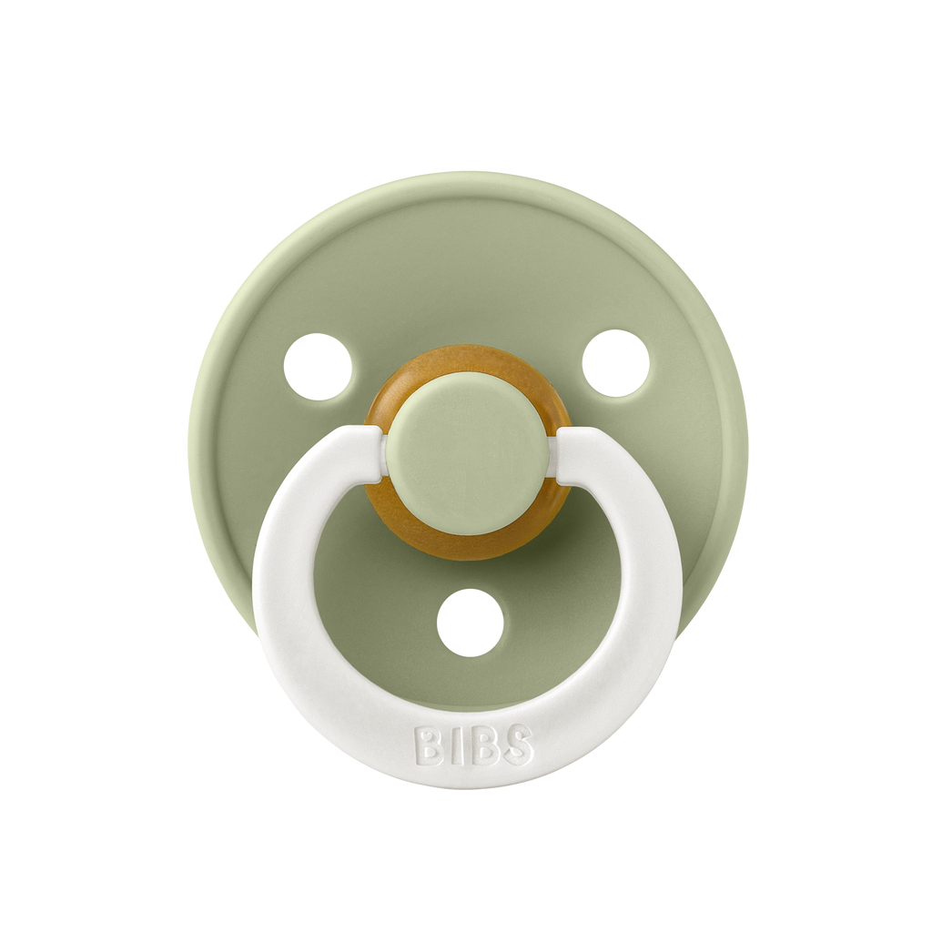 Colour GLOW Symmetrical Pacifier 2 Pack - Sage/Cloud