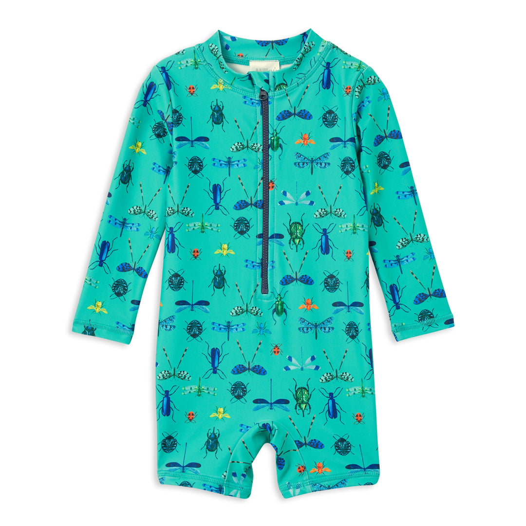 Milky Beetles Long Sleeve Swimsuit