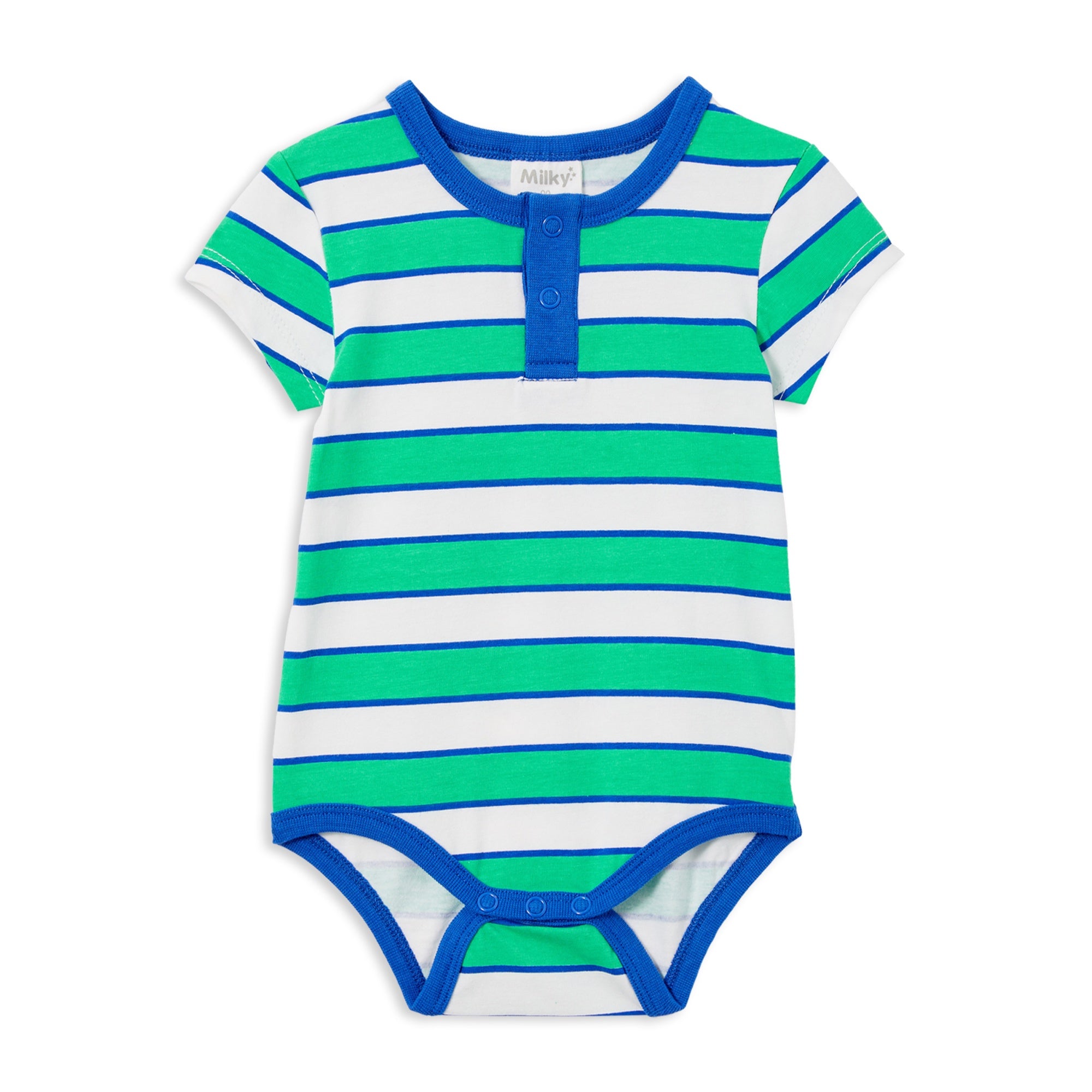 Milky Stripe Bubbysuit - Green