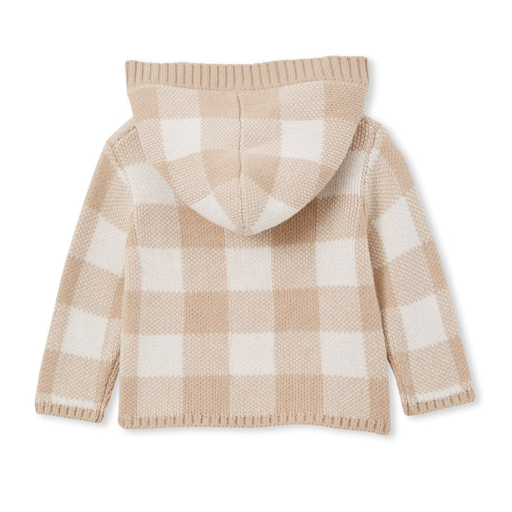 Milky Hooded Jacket - Natural Check