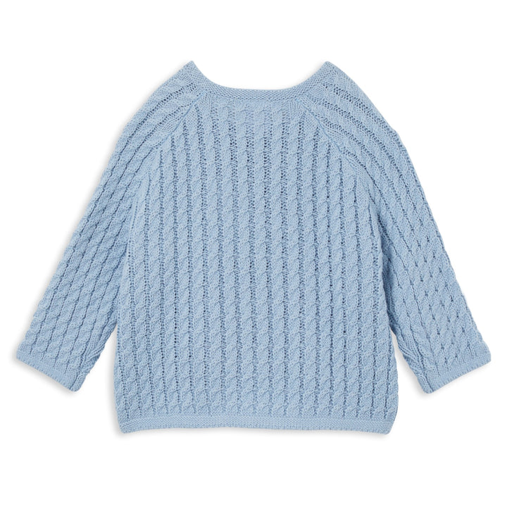 Milky Knit Cardigan - Horizon Blue