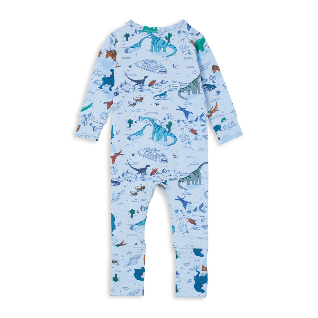 Milky Zip Romper - Space Dino