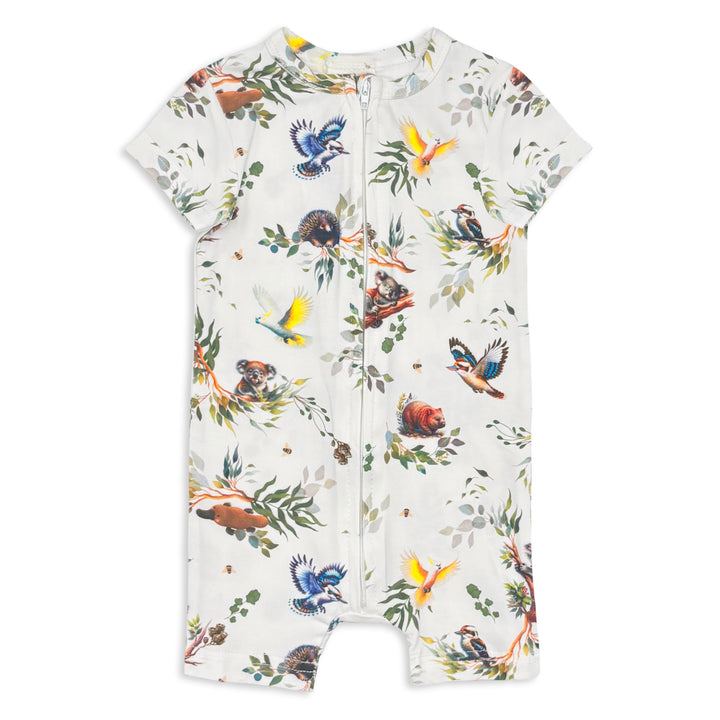 Milky Gumnut Zip Romper