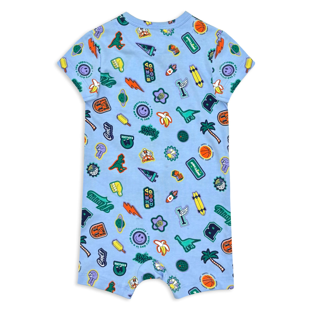Milky Happy Zip Romper