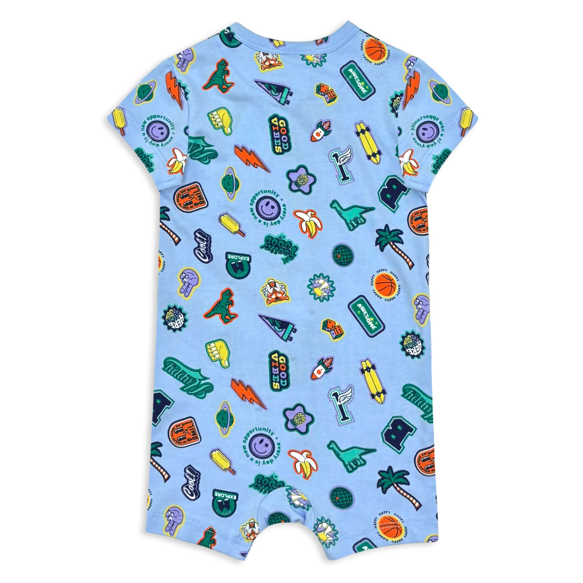 Milky Happy Zip Romper