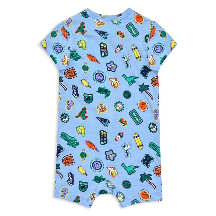 Milky Happy Zip Romper