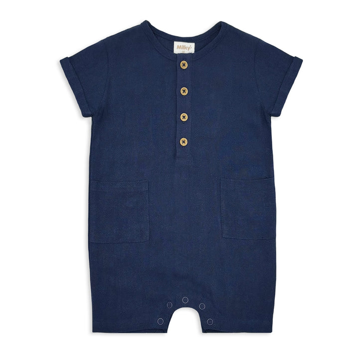 Milky Linen Romper