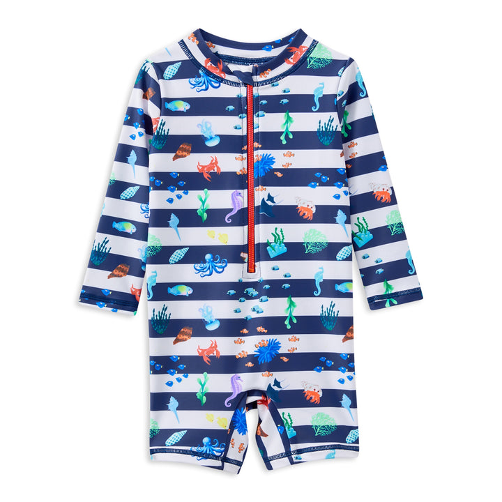 Milky Marine Long Sleeve Swimsuit