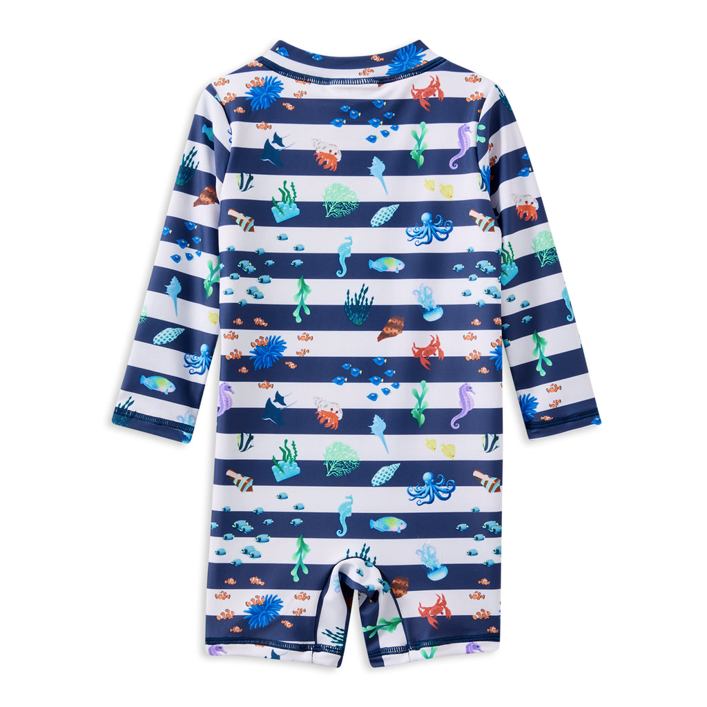 Milky Marine Long Sleeve Swimsuit