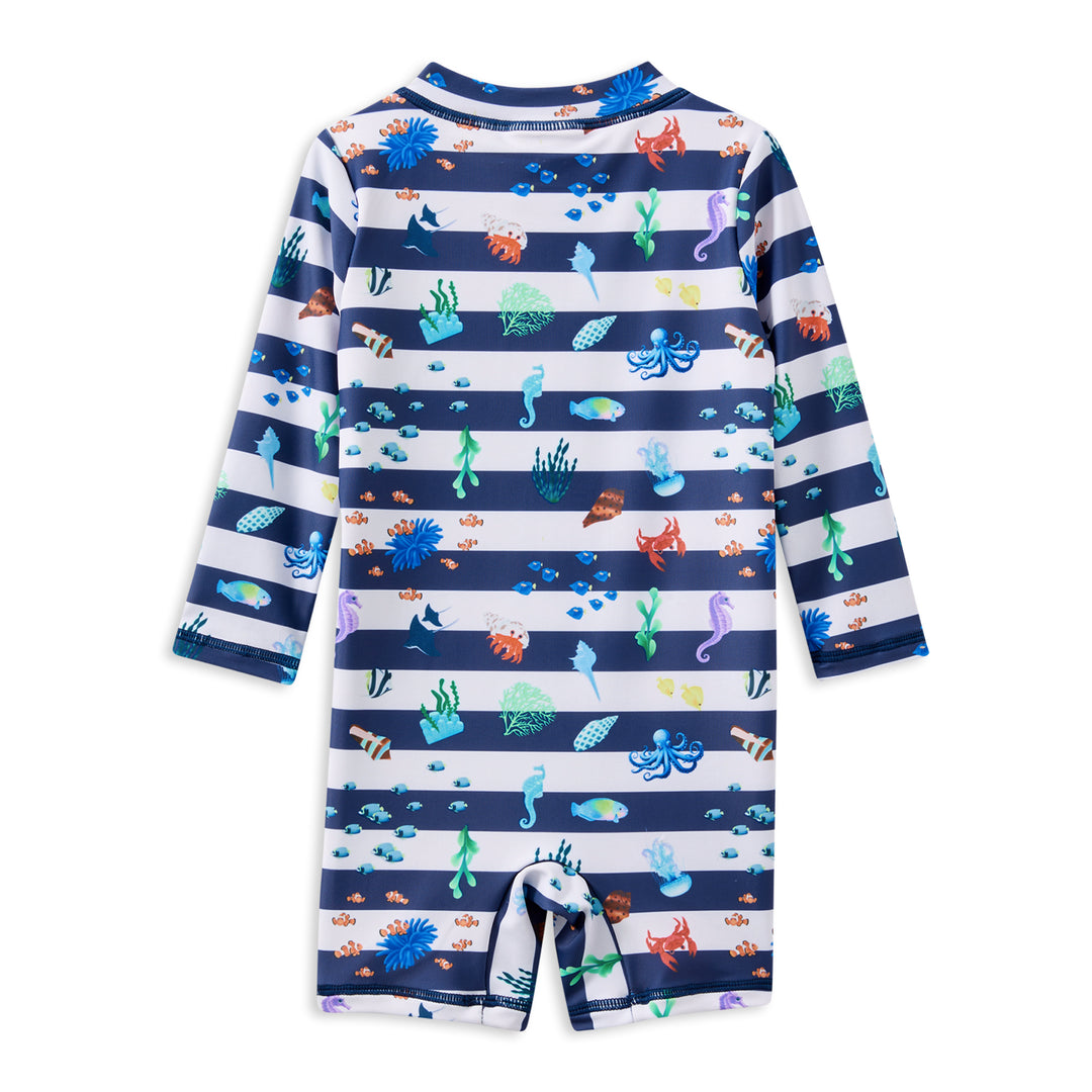 Milky Marine Long Sleeve Swimsuit