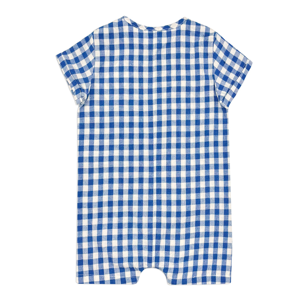Milky Check Romper