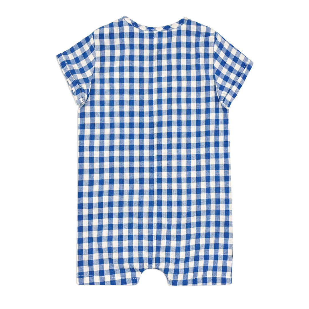 Milky Check Romper