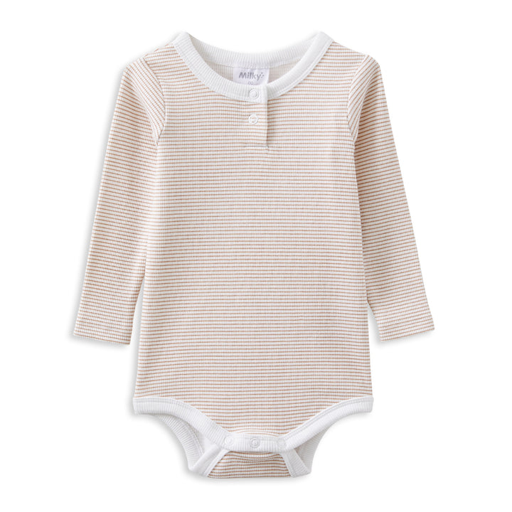Milky Mocha Stripe Bubbysuit