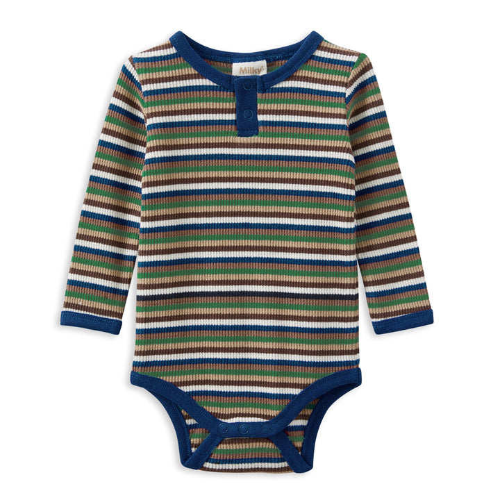 Milky Waffle Stripe Bubbysuit
