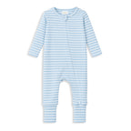 Mist Stripe Zip Romper