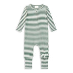 Fern Stripe Zip Romper