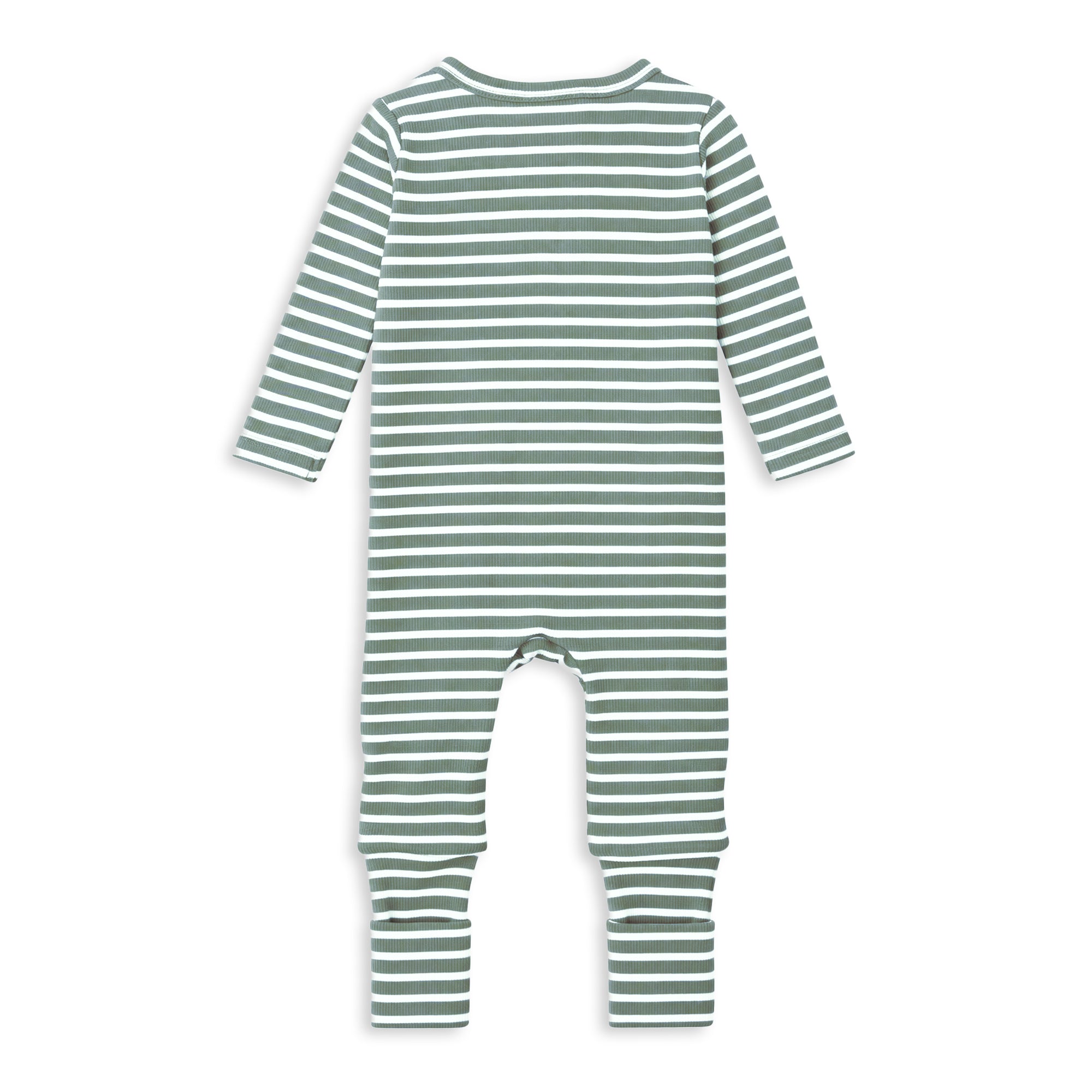 Fern Stripe Zip Romper