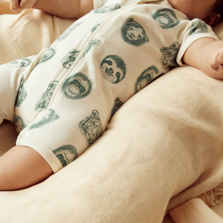 Wilson and Frenchy Hello Jungle Organic Boyleg Zipsuit