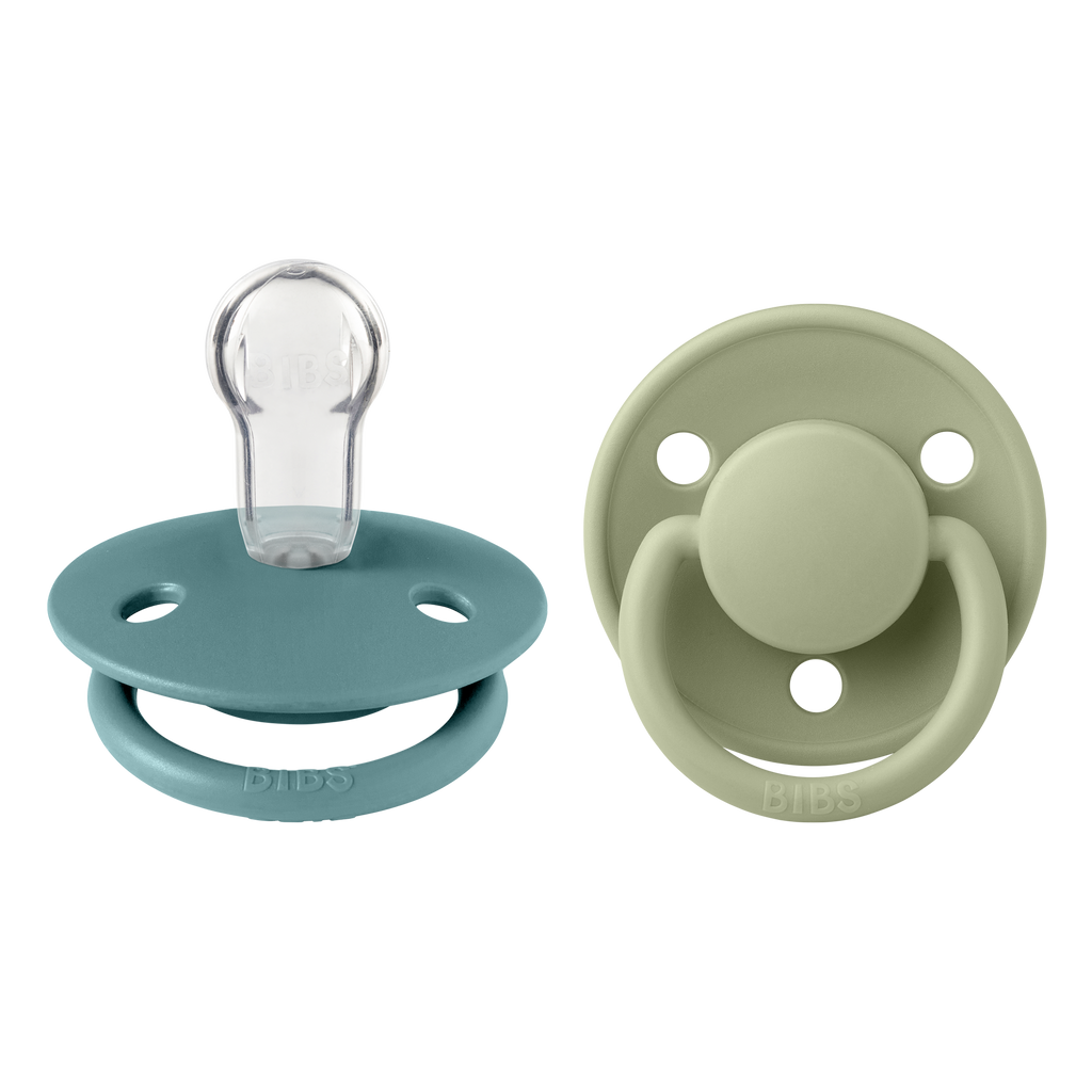 De Lux Silicone Pacifier 2 Pack - Island Sea/Sage
