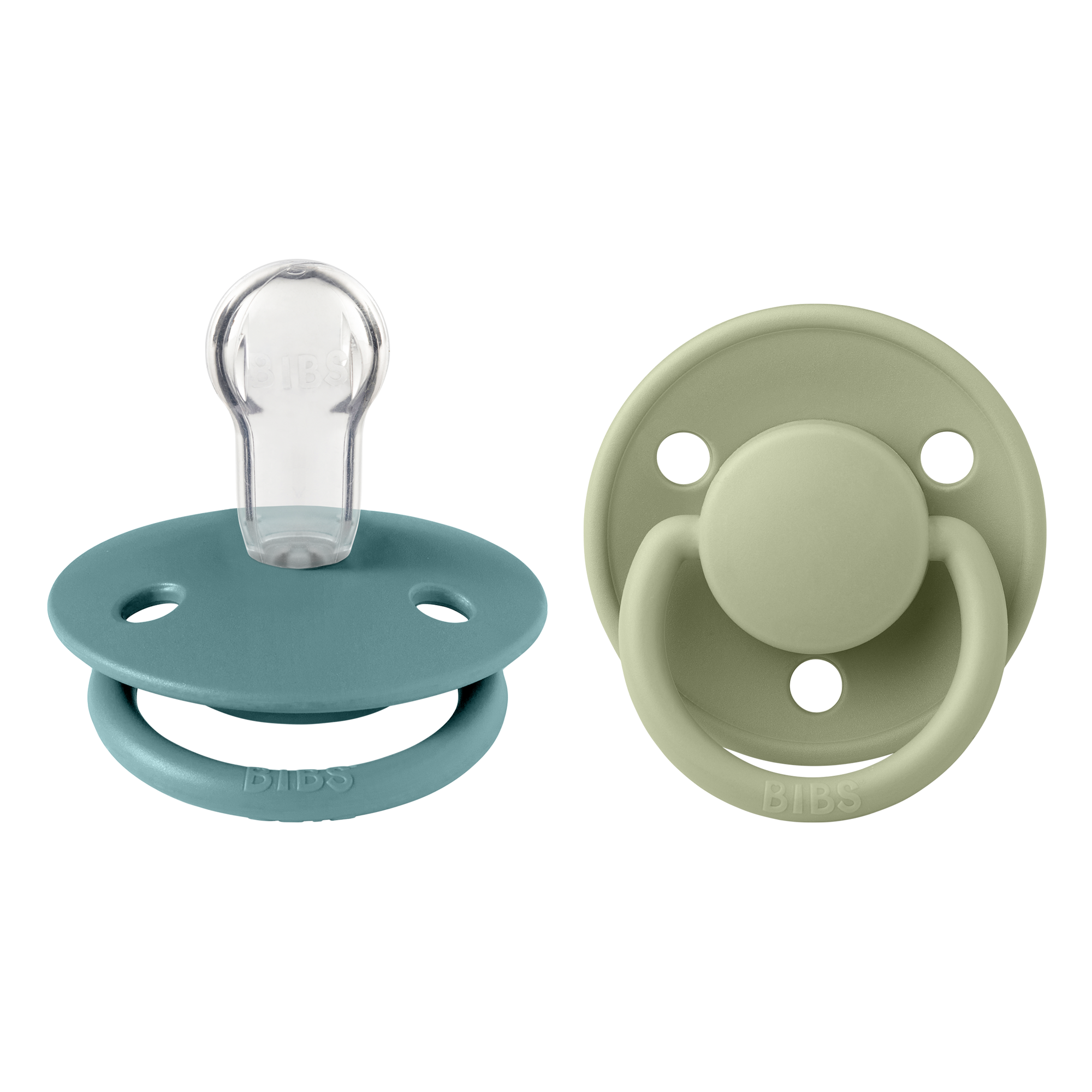 De Lux Silicone Pacifier 2 Pack - Island Sea/Sage