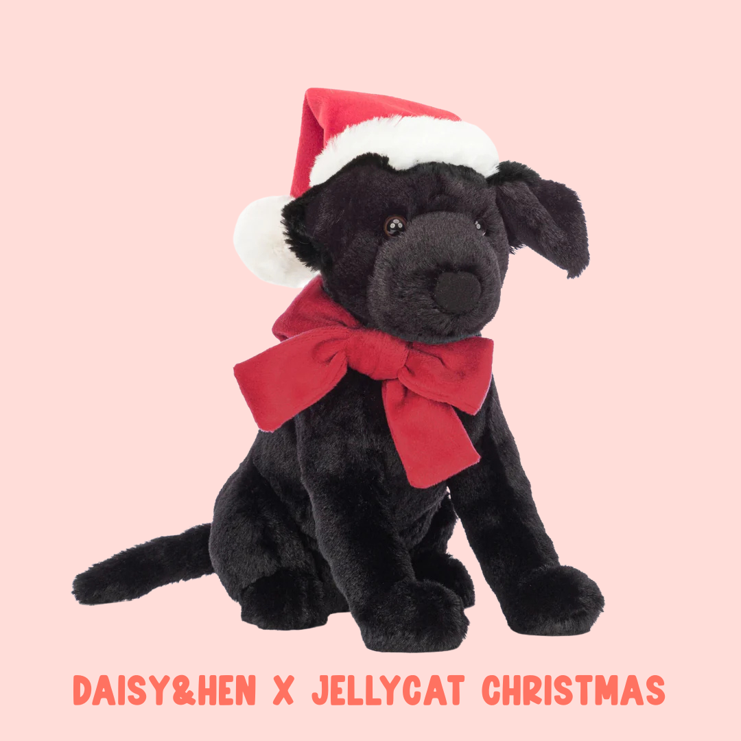 Jellycat Winter Warmer Pippa Black Labrador