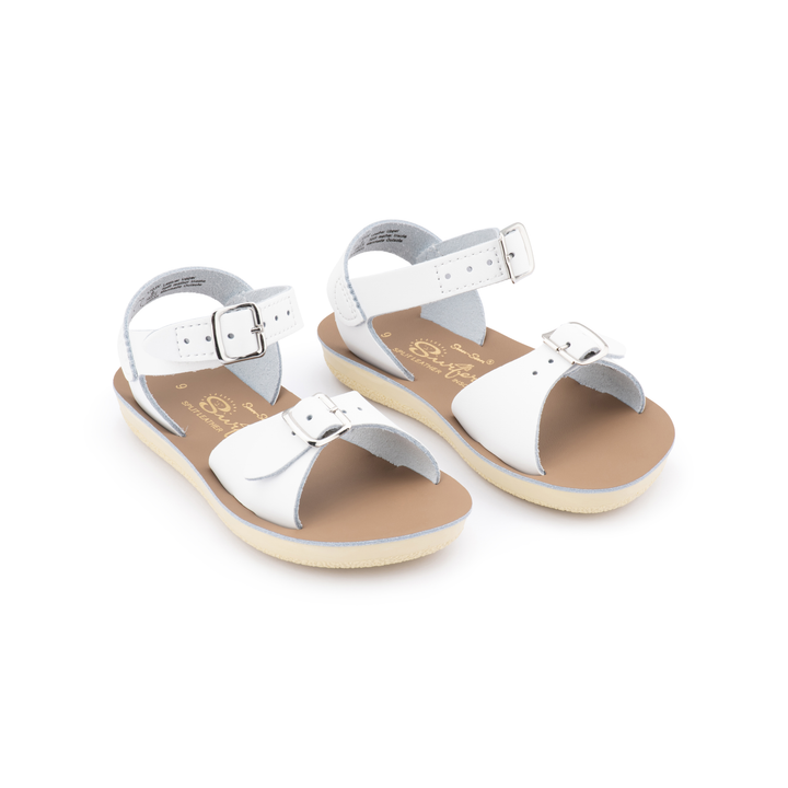 Saltwater Sandals Sun San Surfer Velcro - White