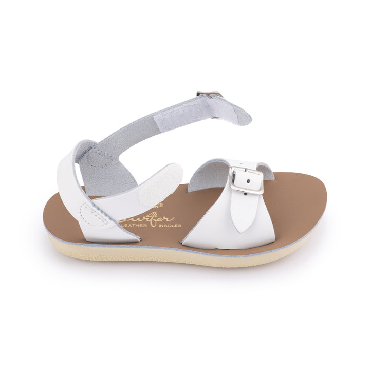 Saltwater Sandals Sun San Surfer Velcro - White
