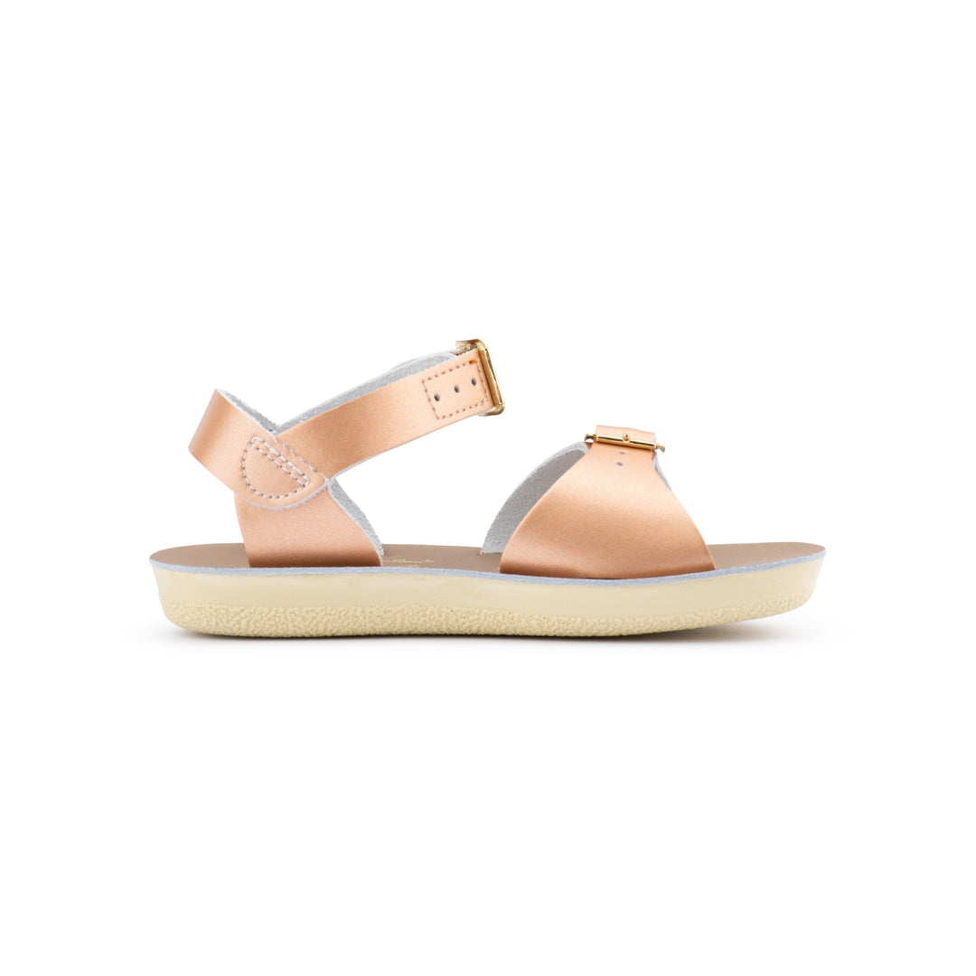 Saltwater Sandals Sun San Surfer Velcro - Rose Gold