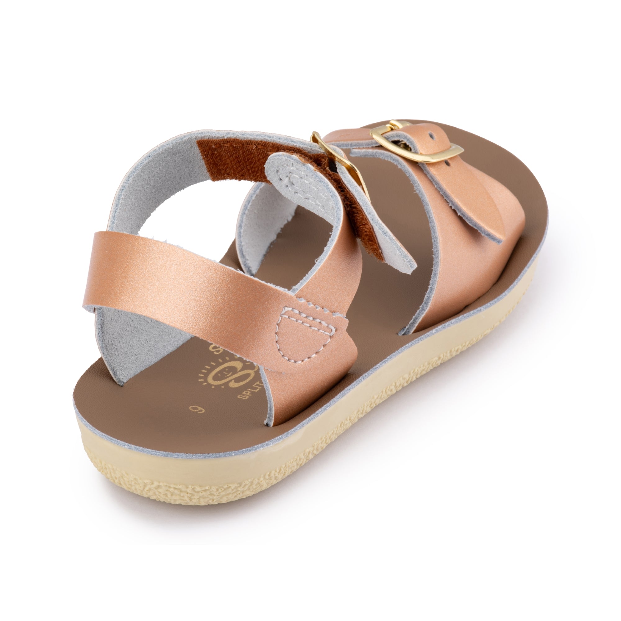Saltwater Sandals Sun San Surfer Velcro Rose Gold – Daisy and Hen