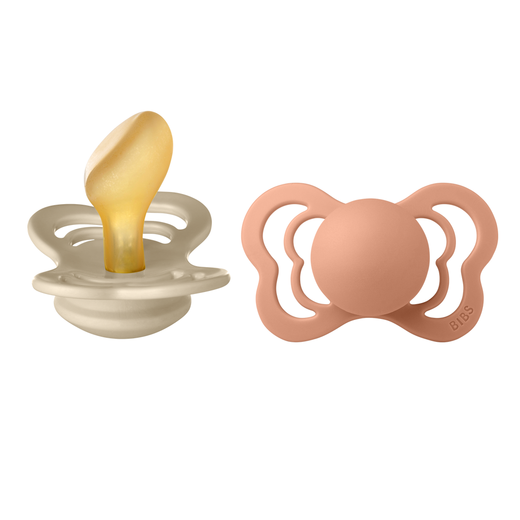 Couture Latex Pacifier 2 Pack  - Vanilla/Peach