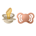 Couture Latex Pacifier 2 Pack  - Vanilla/Peach