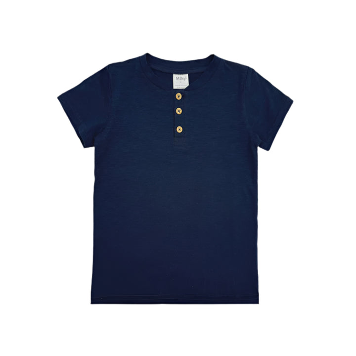 Milky True Navy Henley