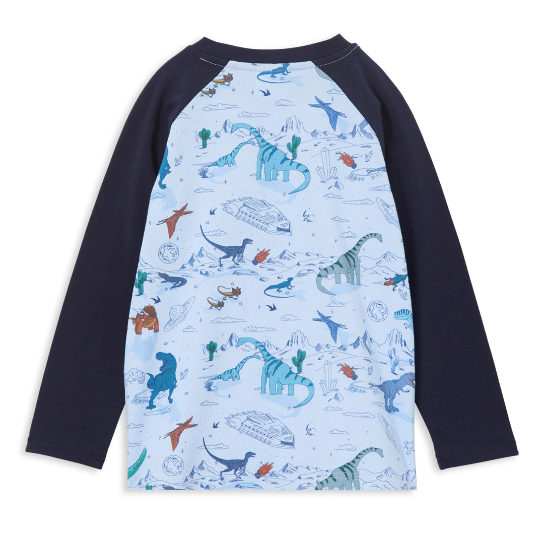 Milky Raglan Tee - Space Dino