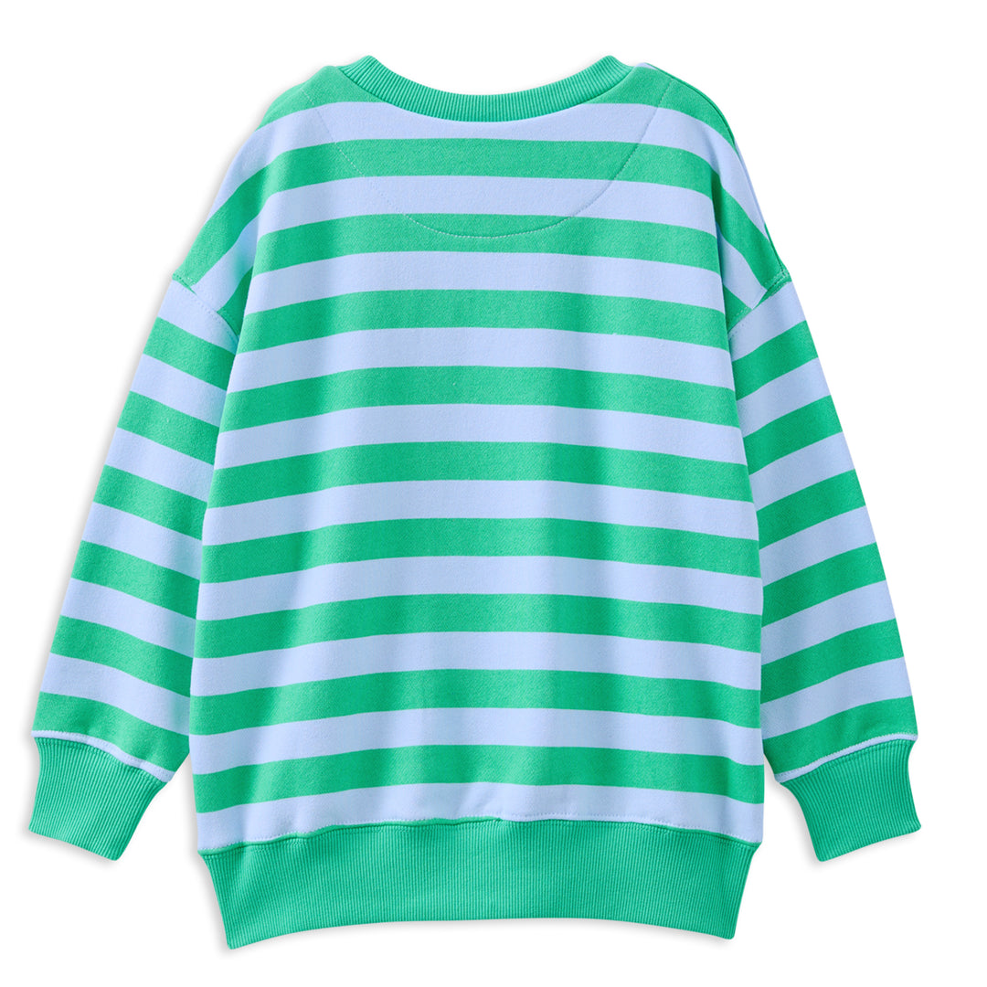 Milky Athl Stripe Fleece Sweat