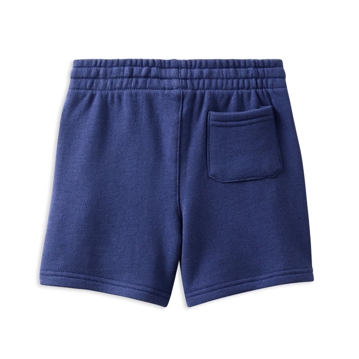 Milky Navy Fleece Short