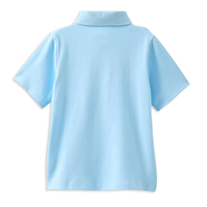 Milky Blue Lion Polo Shirt
