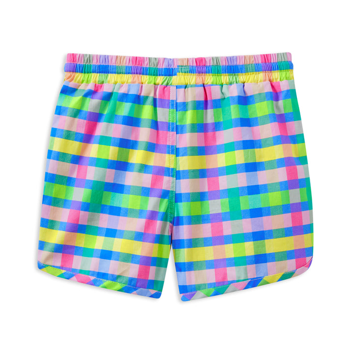 Milky Picnic Check Boardshort