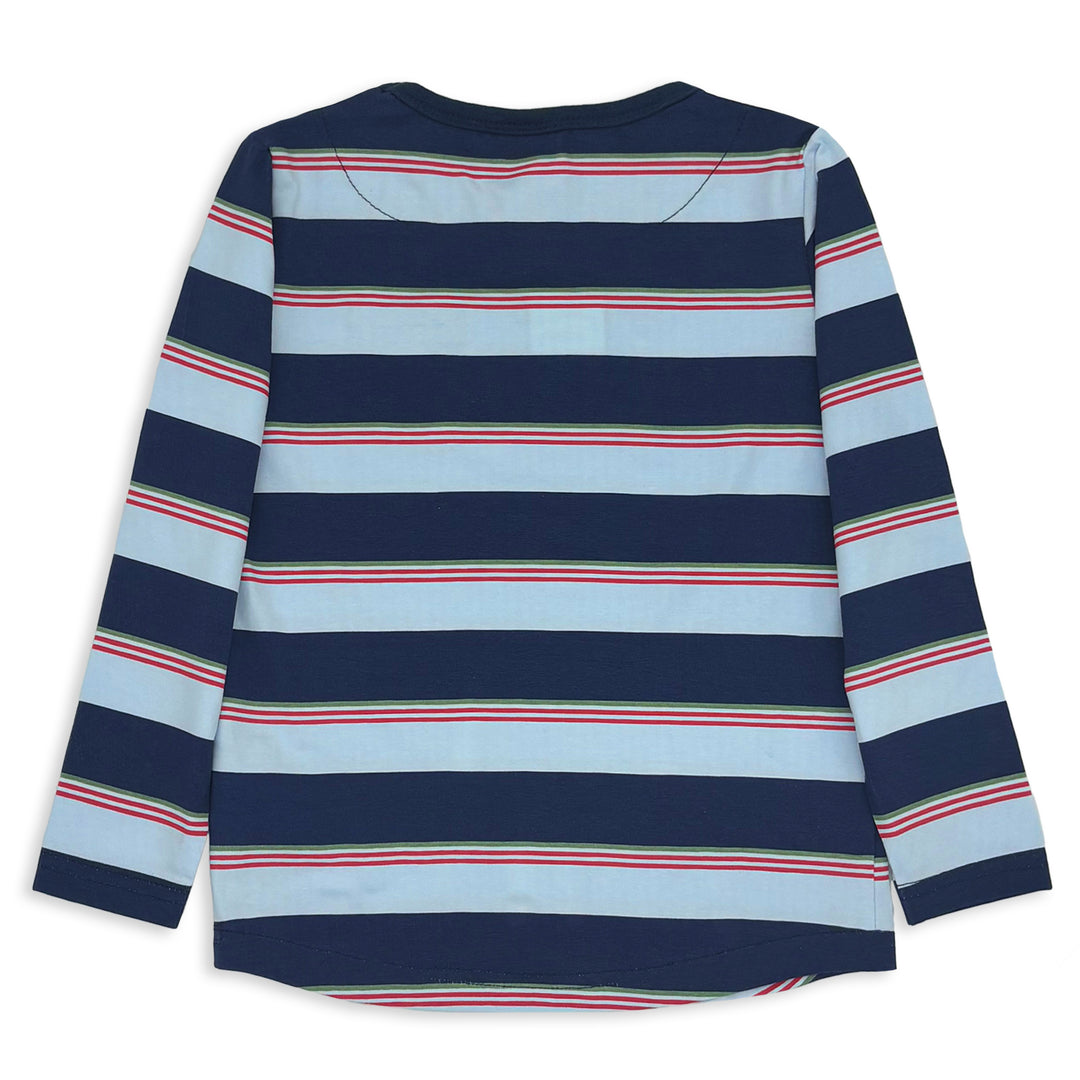 Milky Midnight Stripe Pocket Tee