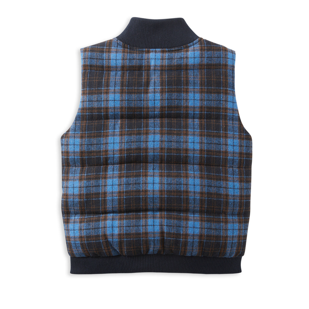 Milky Check Puffer Vest