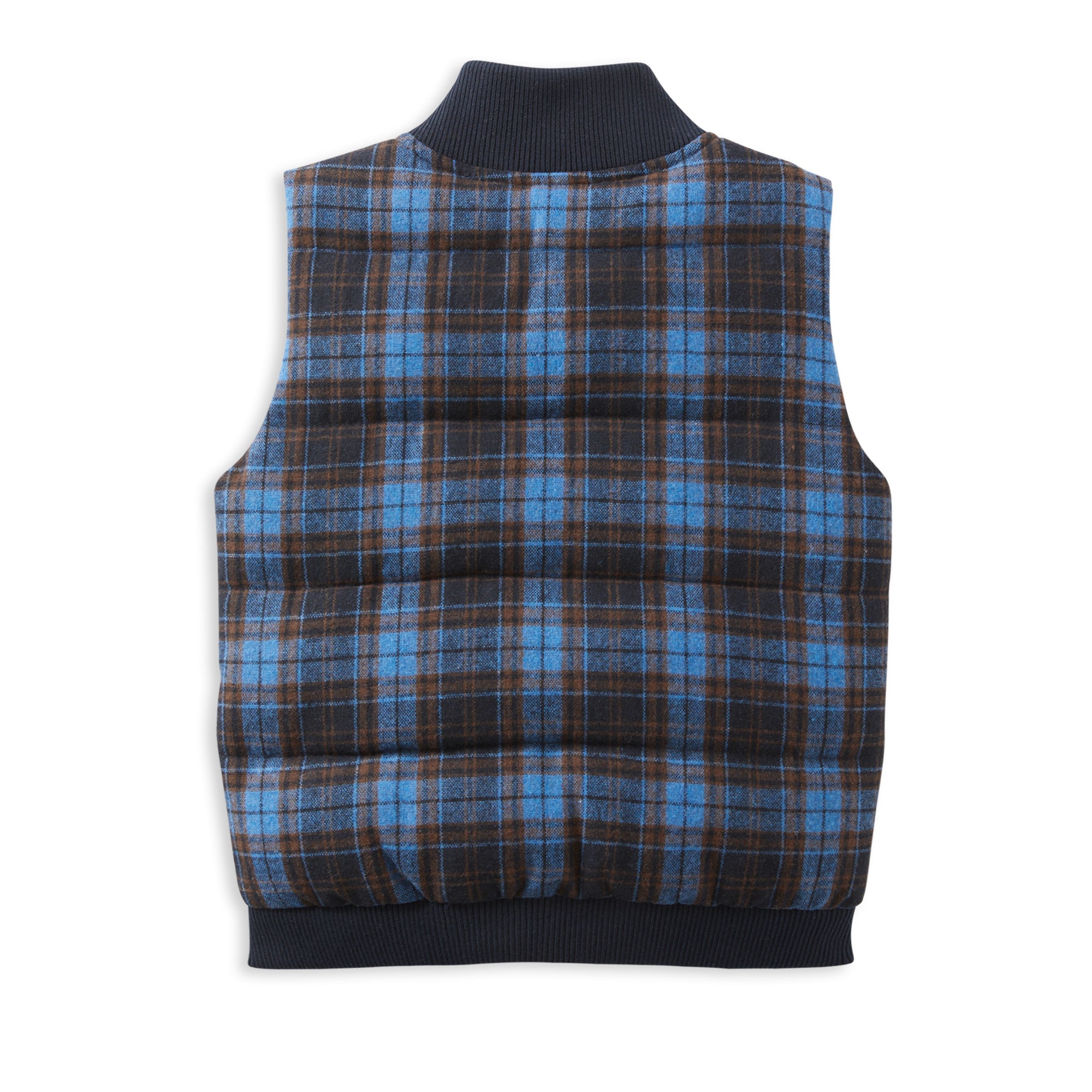 Milky Check Puffer Vest
