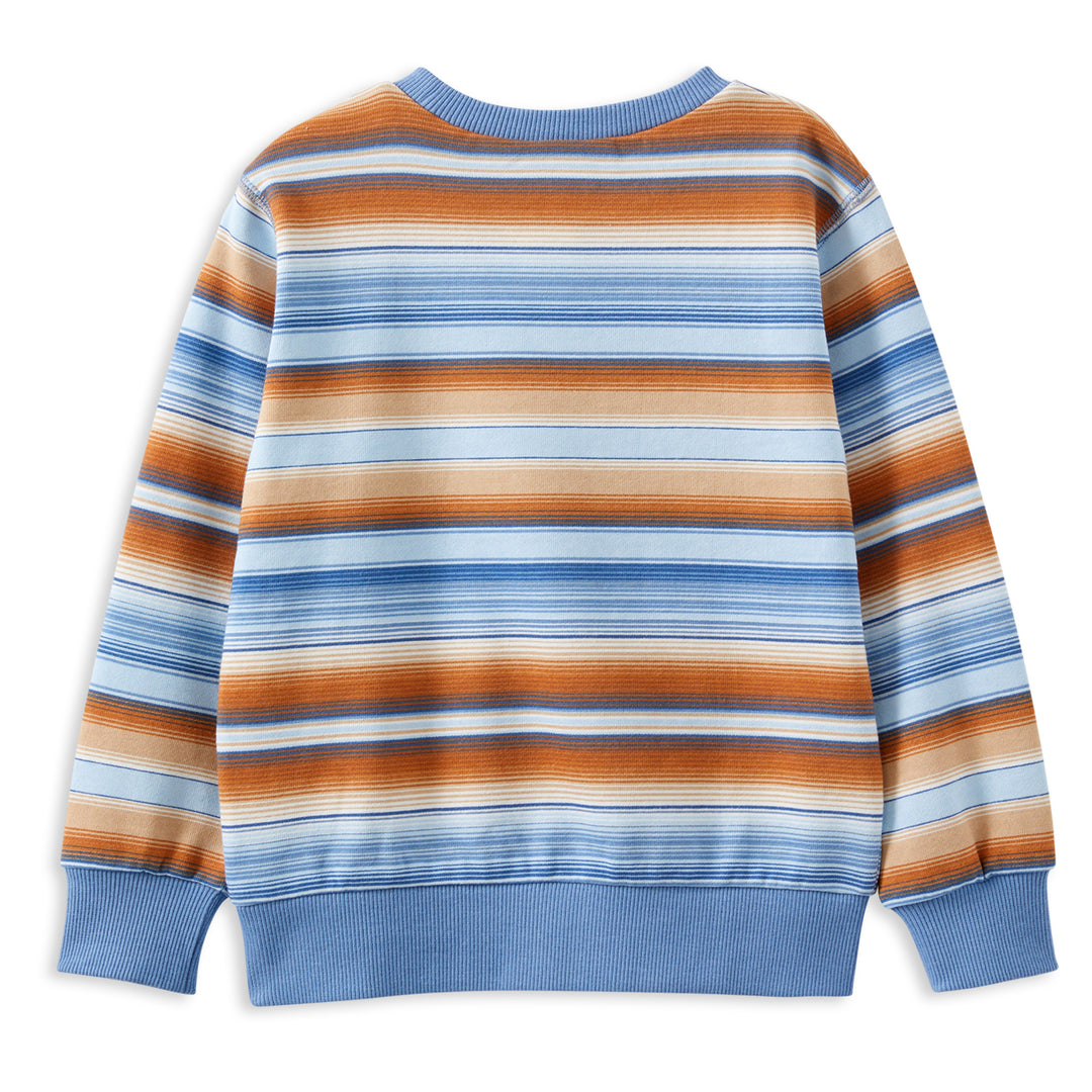 Milky Ombre Stripe Fleece Sweat